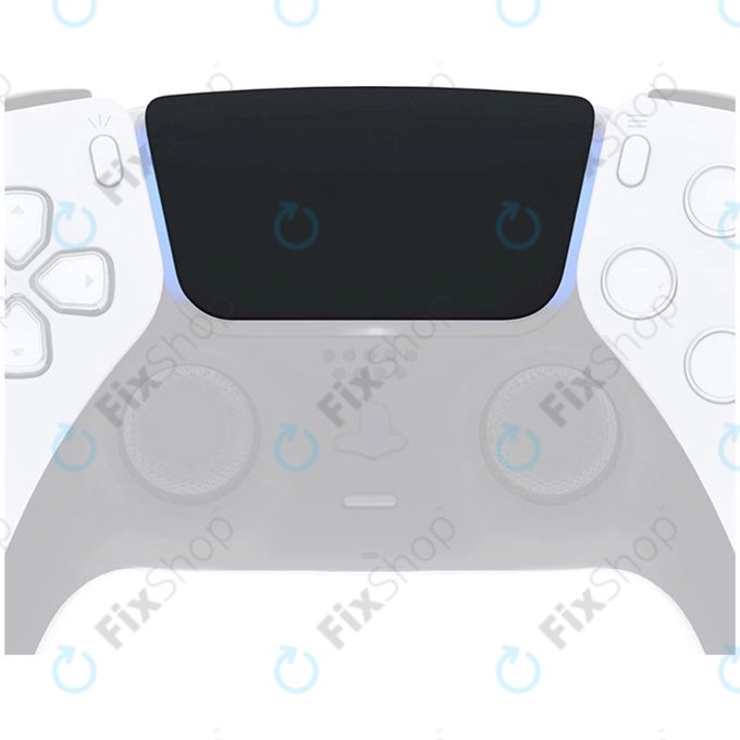 Touchpad cover V2.0 (Black) for Sony PlayStation 5 DualSense controller