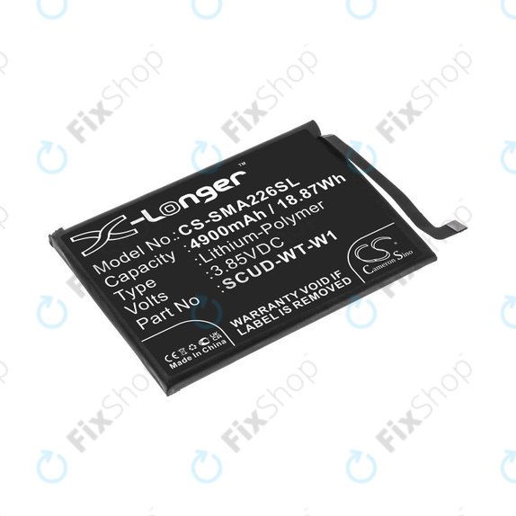 Battery for Samsung A22 5G A226B, 4900mAh, Li-Pol, 3.85 V, SCUD-WT-W1, HQ