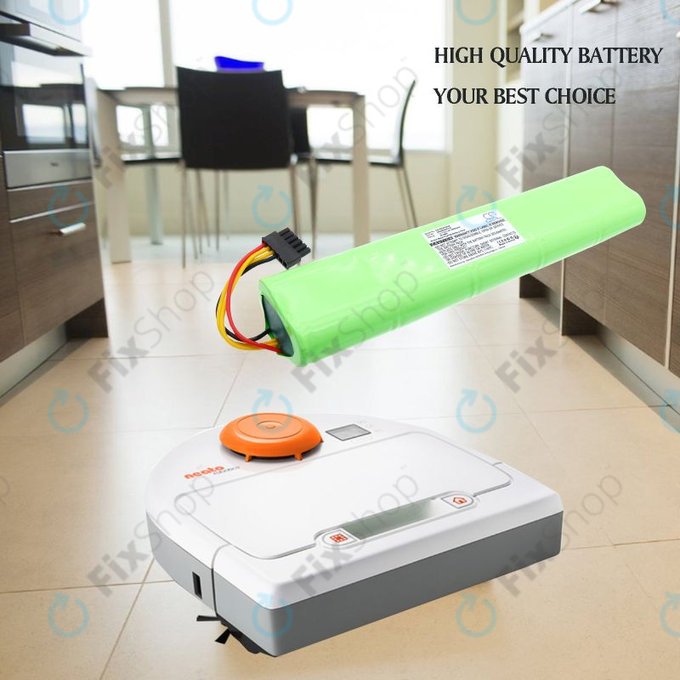 Battery for Neato Botvac 70, 75, 80, 85, 2000mAh, Ni-MH, 12V, NX2000SCx10, HQ