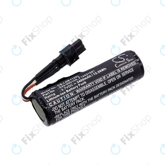 Battery for Logitech UE Ultimate, UE MegaBoom 2, UE Kora Boom, Ears Boom 2, 3400mAh, Li-Ion, 3.7V, 533-000104, HQ