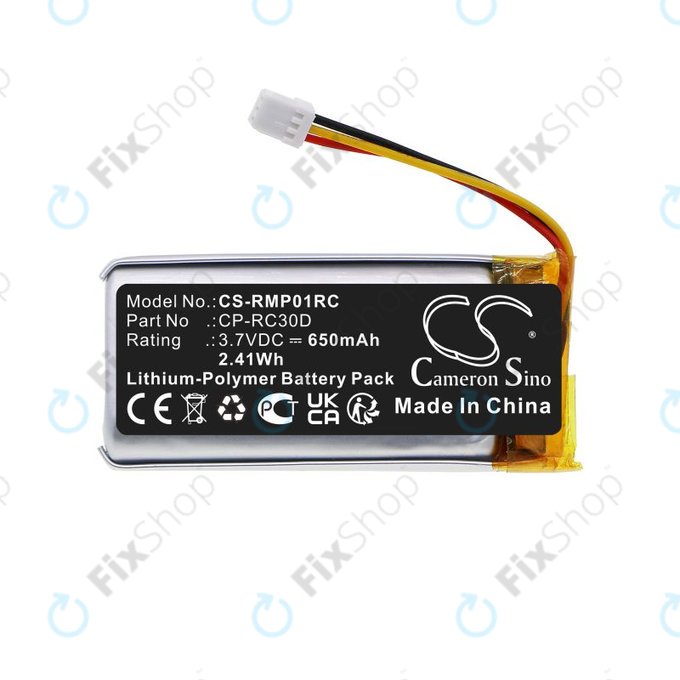 Battery for Razer Naga Pro, Basilisk Ultimate, 650mAh, Li-Pol, 3.7V, CP-RC30D, HQ