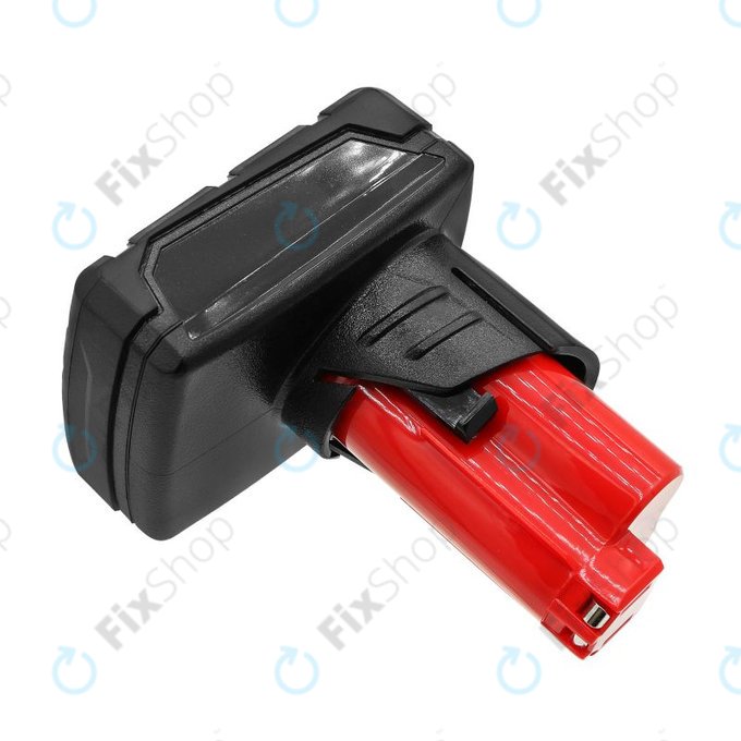 Battery for Milwaukee M12 Redlithium XC 4.0, 6000mAh, Li-Ion, 12V, M12 B3 XC, M12 B4 XC, HQ