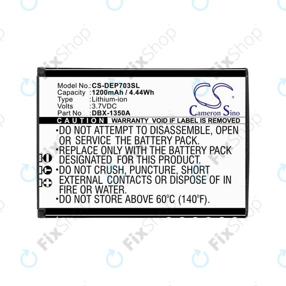 Battery for Doro 7030, 7031, DFC-0270, 7080, 1200mAh, Li-Ion, 3.7V, DBX-1350A, HQ