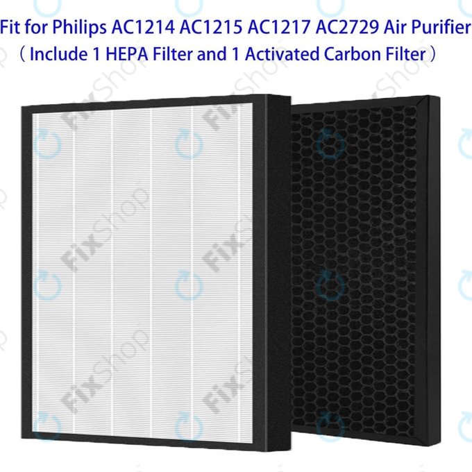 Philips 1000-series, 1000i-series, AC1214, AC1215, AC1217 - Filter set (HEPA + Activated carbon)
