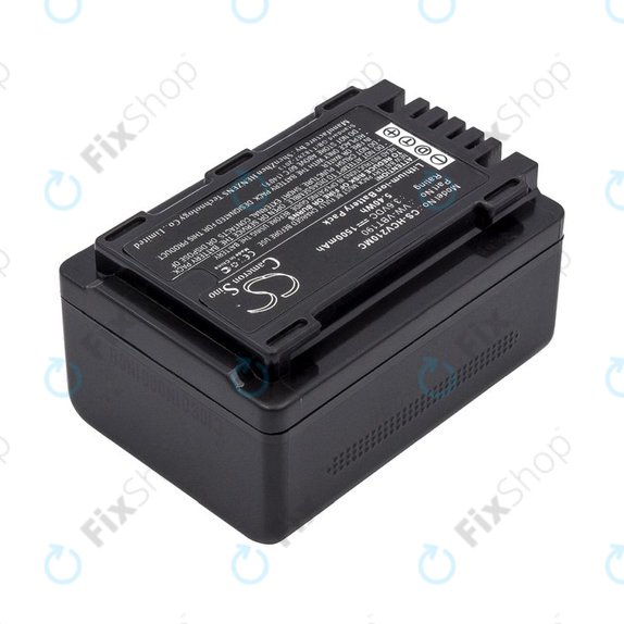 Battery for Panasonic HC-V210, 1500mAh, Li-Ion, 3.6V, VW-VBT190, HQ