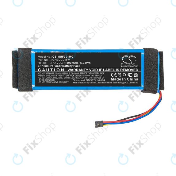Battery for Xiaomi Fimi Palm, 800mAh, Li-Pol, 7.4V, GH3DC01FM, HQ