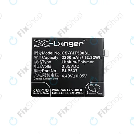 OnePlus 5, 5T - Battery BLP637 3200mAh HQ