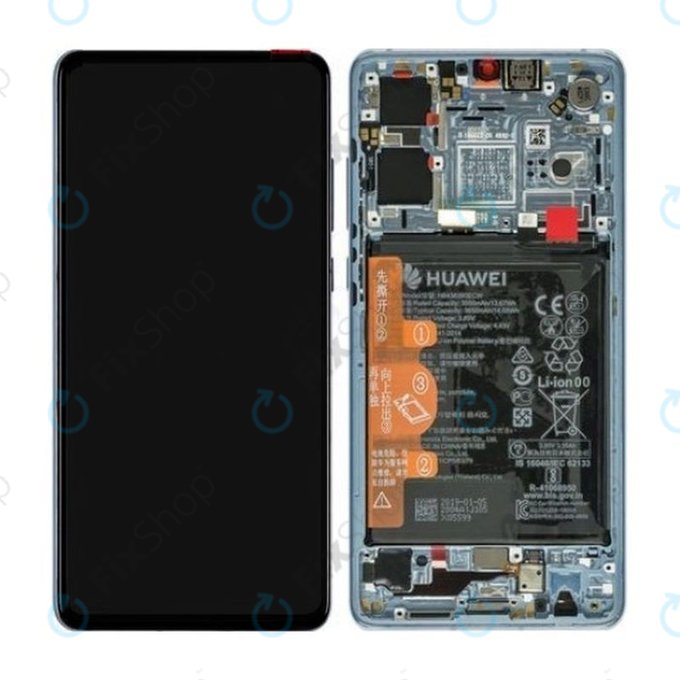Huawei P30 - LCD Display + Touch Screen + Frame + Battery (Breathing Crystal) - 02352NLP, 02354HMF, 02354KUB Genuine Service Pack
