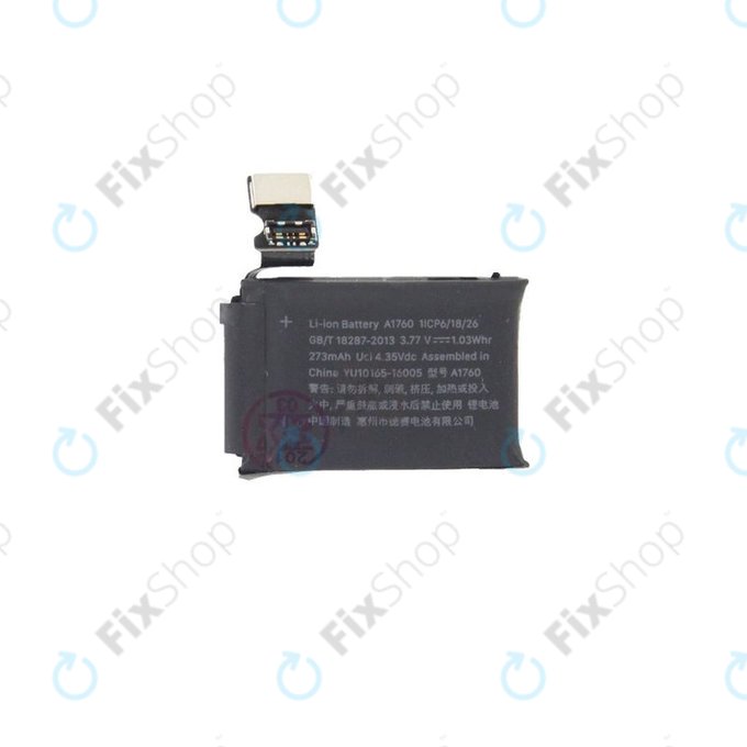 Battery for Apple Watch 2 38mm, 273mAh, A1760, Refurbished
