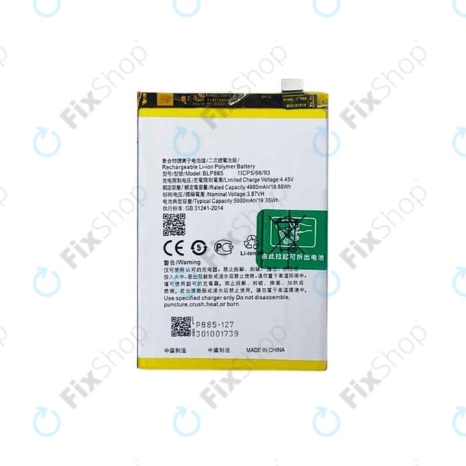 Oppo A96 - Battery BLP885 5000mAh
