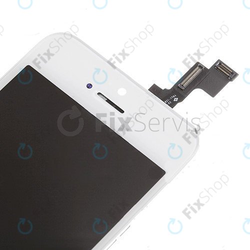 Display for iPhone 5S, SE, White, Touch Screen with Frame