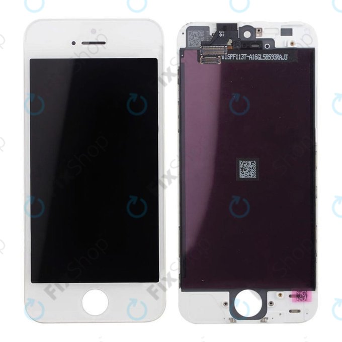Display for iPhone 5, White, Touch Screen with Frame