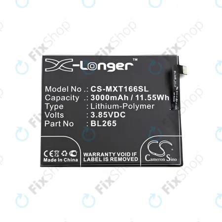 Motorola Moto M XT1663 - Battery BL265 3000mAh HQ