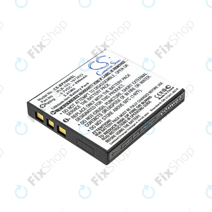 Battery for Bang & Olufsen Beoplay H7, H8, H9, 650mAh, Li-Ion, 3.7V, PLB-103, HQ