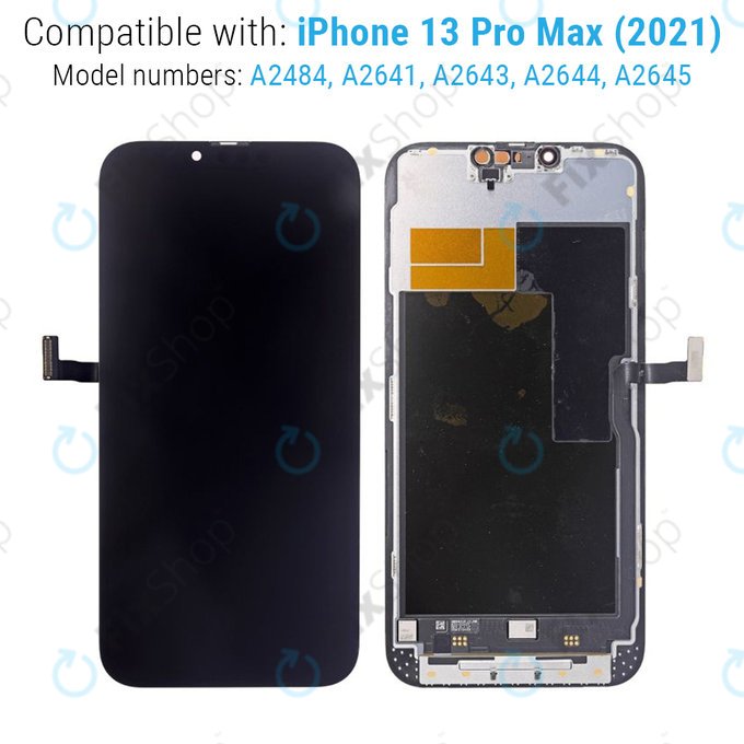 Display for iPhone 13 Pro Max, Touch Screen with Frame, Refurbished