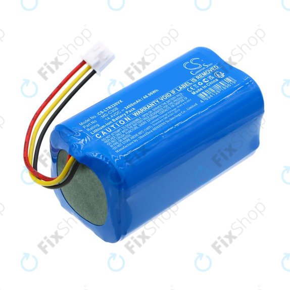 Battery for Blaupunkt BlueBot XSMART, 3400mAh, Li-Ion, 14.4V, BPK-VCBB1XB, Xboost, D071-INR-CH-4S1P, HQ