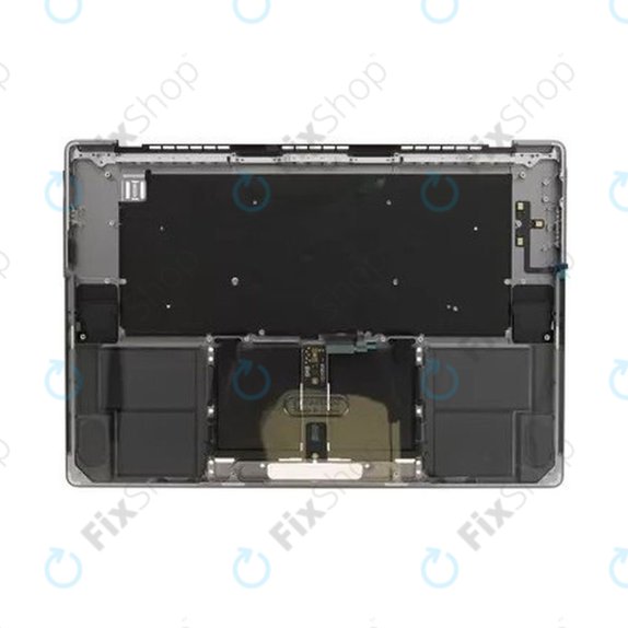 Top case keyboard frame for MacBook Pro 16" A2780 (2023), with US keyboard and battery, Space Gray, 661-32189, Genuine Apple