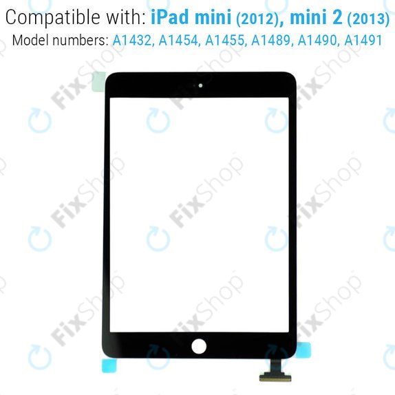 Touch Screen with IC Connector for iPad Mini, Mini 2, Black