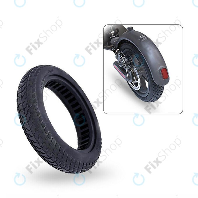 Xiaomi Mi Electric Scooter 1S, 2 M365, Essential, Pro, Pro 2 - Durable Solid Tubeless Tire (Black)