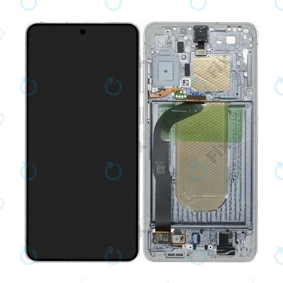 Samsung Galaxy S25 Edge - LCD Display + Touch Screen + Frame (Titanium Silver) - GH82-37224A Genuine Service Pack