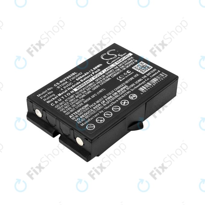 Battery for Ikusi T70, TM70, 600mAh, Ni-MH, 4.8V, BT06K, HQ