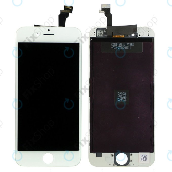 Display for iPhone 6, White, Touch Screen with Frame, Refurbished