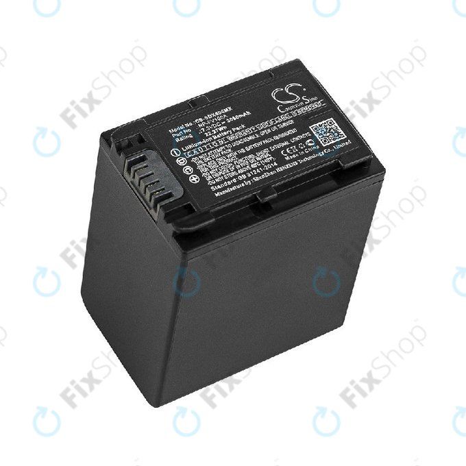 Battery for Sony Fdr-Ax33, Sony Fdr-Ax40, 3050mAh, Li-Ion, 7.3V, NP-FV100A, HQ