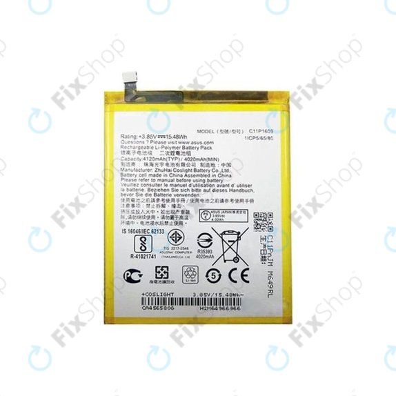Asus Zenfone 3 Max ZC553KL (X00DD) - Battery C11P1609 4120mAh