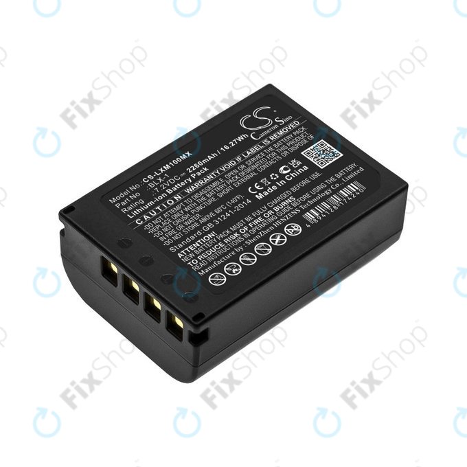 Battery for Olympus OM SYSTEM OM-1, OM-1 Mirrorless, 2260mAh, Li-Ion, 7.2V, BLX-1, HQ