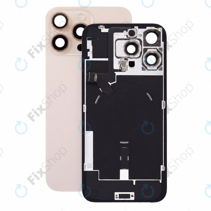 Rear Housing Glass for iPhone 16 Pro Max, Desert Titanium, Pulled A