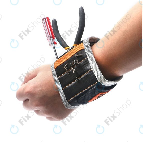 Jakemy JM-X5 - Magnetic Storage Wristband for Screws, Nails & Bits