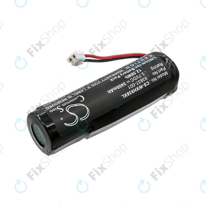 Battery for WAHL Beretto Black Stealth, Chrome, 3400mAh, Li-Ion, 3.7V, 93837-001, HQ