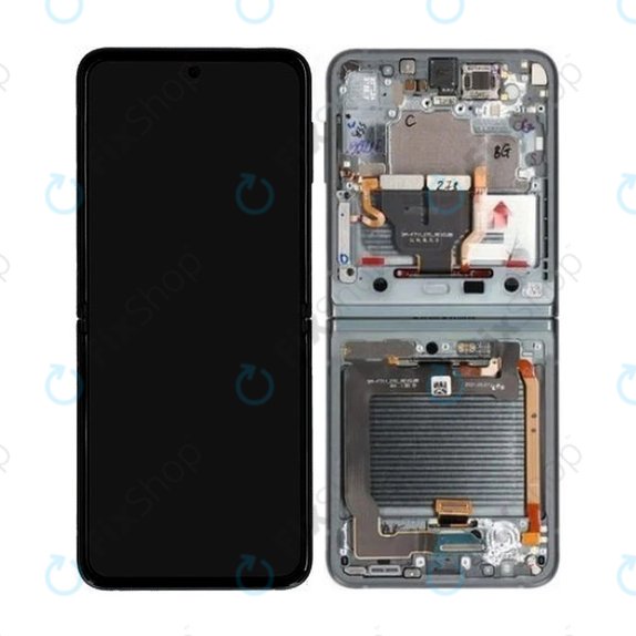 Samsung Galaxy Z Flip 3 F711B - LCD Display + Touch Screen + Frame (Green) - GH82-26273C Genuine Service Pack