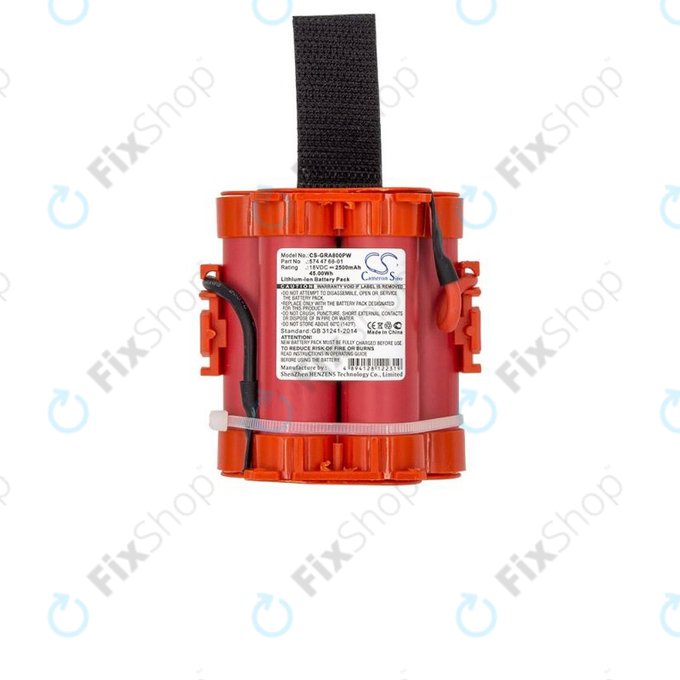 Flymo 1200R-series, Gardena R40, R50, R70, R80-series, Husqvarna 105, 305, 308-series, McCulloch ROB R-series - Battery 574 47 68-01 2500mAh HQ