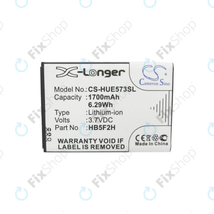 Battery for Huawei E5330, 1700mAh, Li-Ion, 3.7V, HB5F2H, HQ