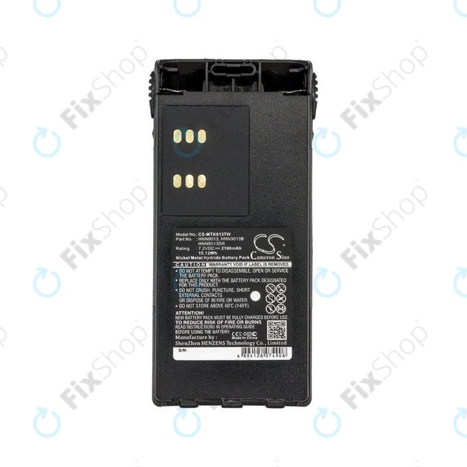 Battery for Motorola GP, HT, MTX, Pro-series, 2100mAh, Ni-MH, 7.2V, HNN9013, HQ