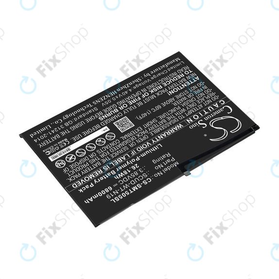 Battery for Samsung Galaxy Tab A7, 6800mAh, Li-Pol, 3.85V, SCUD-WT-N19, HQ