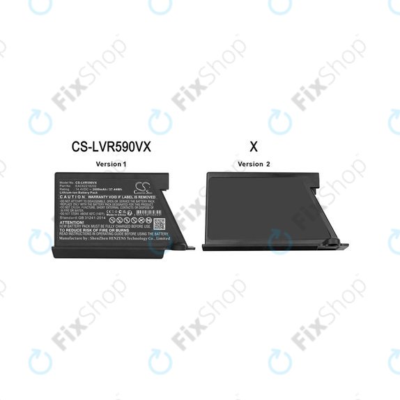Battery for LG Hombot, LG VR, EAC62218202, Li-ion, 14.4V, 2600mAh, HQ