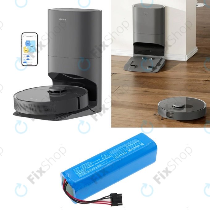 Xiaomi Dreame Bot X30 Ultra, X40 Ultra, X40 Pro Ultra, L30 Ultra, D10s Plus - Battery R2416-4S2P-HPLS 14.4V Li-Ion 5200mAh HQ