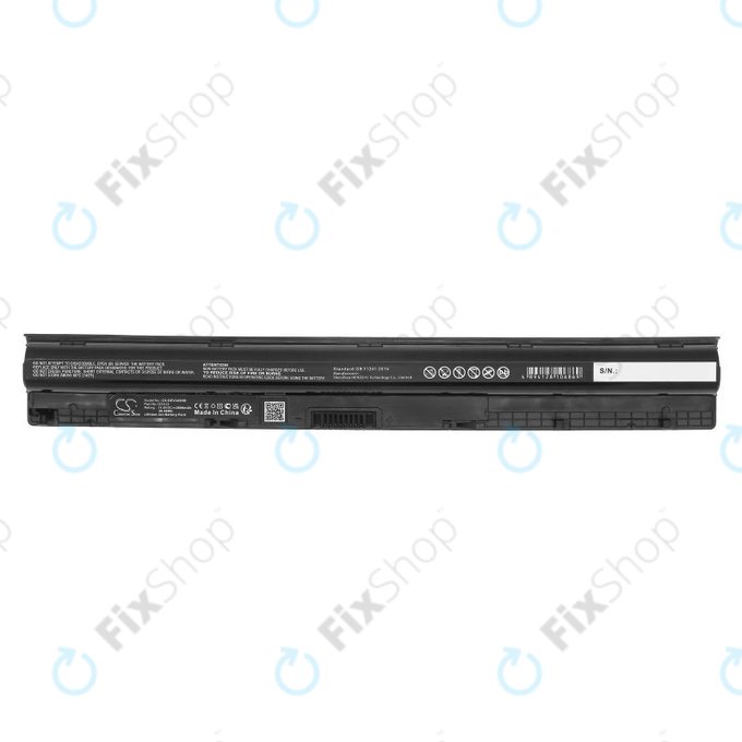 Battery for Dell Inspiron 14, 15, 17, Vostro 14, 15, 2600mAh, Li-Ion, 14.8V, GXVJ3, HQ