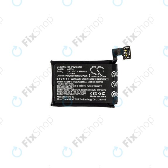 Battery for Apple Watch 3 42 mm, 350mAh, GPS + Cellular Version, Li-Pol, 3.82 V, A1850, HQ