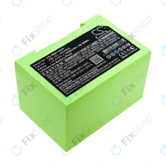 iRobot Roomba e-series, i-series - Battery ABL-D1, 4624864, ABL-D2 Li-Ion 14.4V 3400mAh HQ