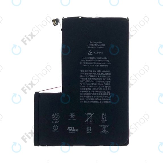 Battery for iPhone 12 Pro Max, 3687mAh, A2466, Service Pack