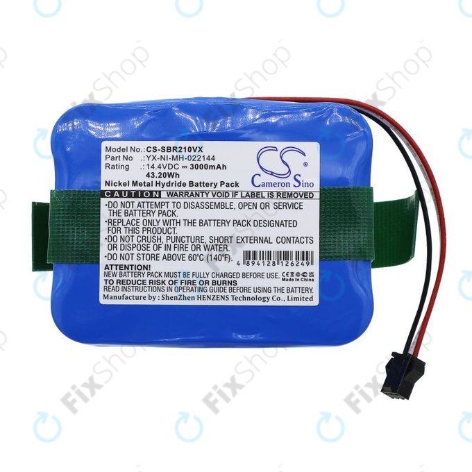 Battery for Sencor SVC9031BK, Bobsweep, Carneo, Samba, Vileda, Wisdom, 3000mAh, Ni-MH, 14.4V, YX-NI-022144-COR, HQ