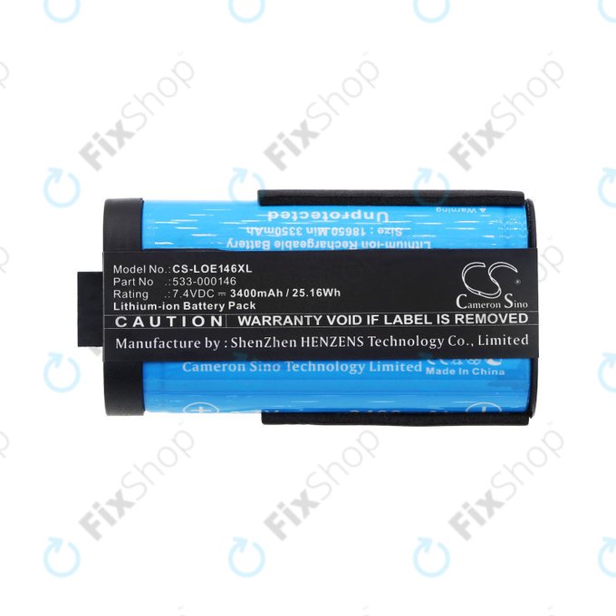 Battery for Logitech Ultimate Ears Megaboom 3, Ultimate Ears MegaBlast, 3400mAh, Li-Ion, 7.4V, 533-000146, HQ