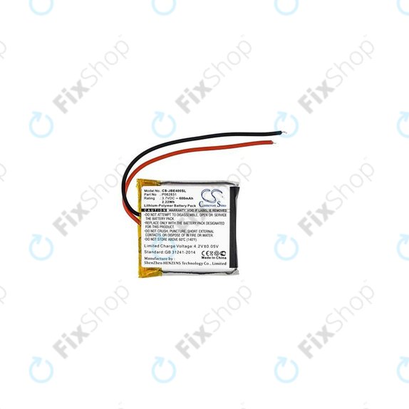JBL Synchros S400BT, Tune 500BT, 600BT - Battery P062831 600mAh HQ