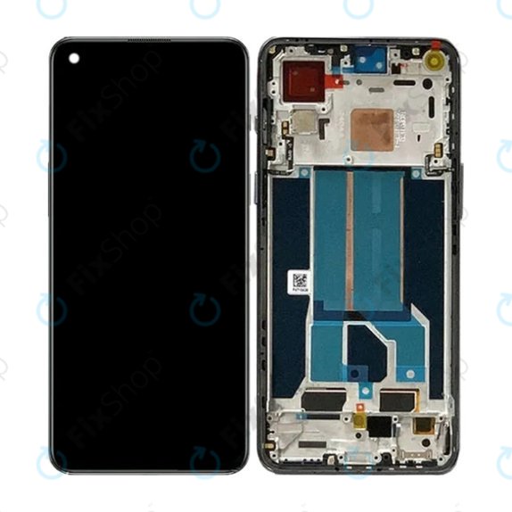 OnePlus Nord 2T CPH2399 CPH2401 - LCD Display + Touch Screen + Frame (Gray Shadow) TFT