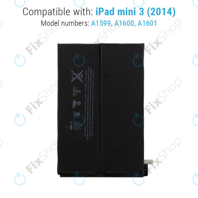 Battery for iPad Mini 3, 6471mAh