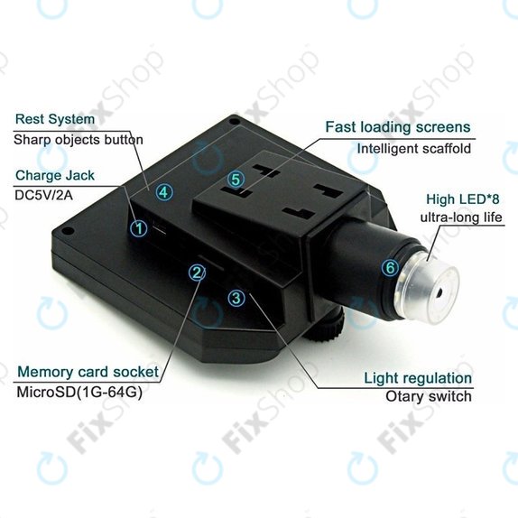 Wi-Fi Portable Digital Microscope / Camera / Magnifier (1080p)