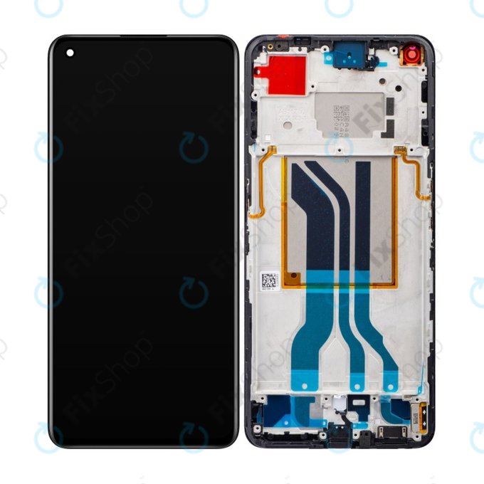 Realme GT 2 5G RMX3310 RMX3312 - LCD Display + Touch Screen + Frame (Steel Black) OLED